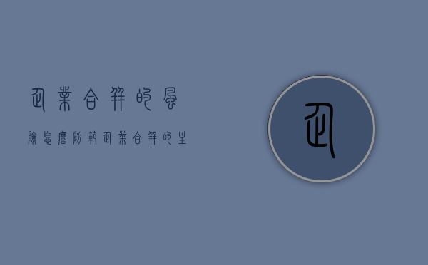 企业合并的风险怎么防范（企业合并的主要原因具体包括）