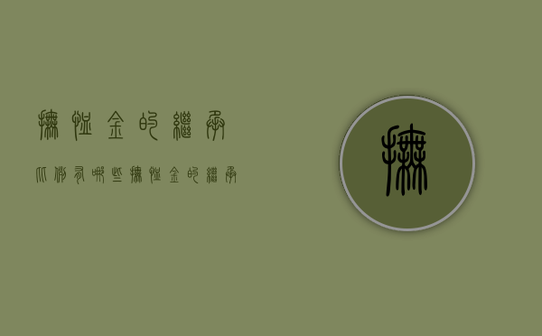 抚恤金的继承比例有哪些（抚恤金的继承分配）
