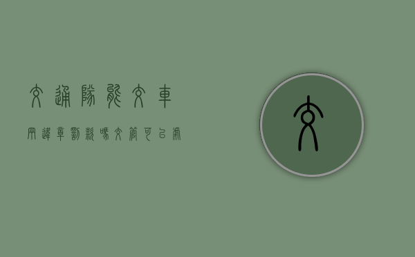 交通队能交车辆违章罚款吗（交管可以处理罚单和扣分吗）