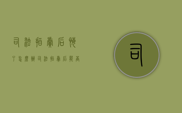 司法拍卖后悔了怎么办（司法拍卖后能否执行异议）