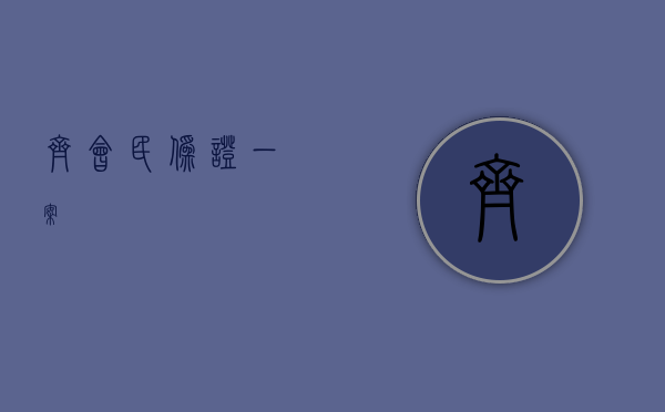 齐会民伪证一案