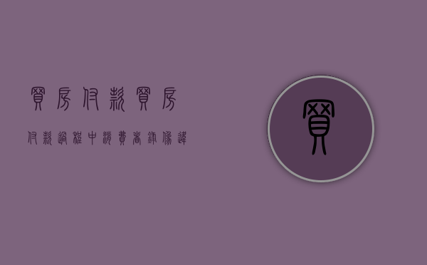 买房付款（买房付款过程中消费者录像违法吗）