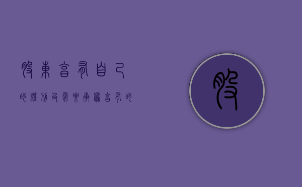 股东享有自己的权利及需要承担享有的义务（百分之十以下小股东有什么权利和义务）