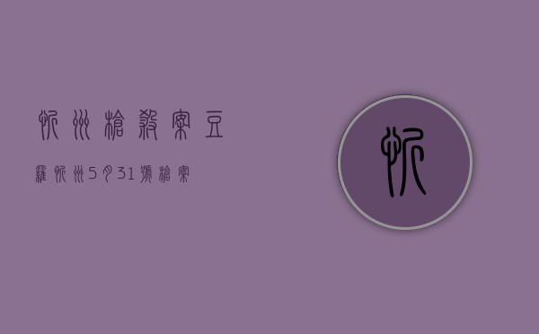 忻州枪杀案豆罗（忻州5月31号枪案）