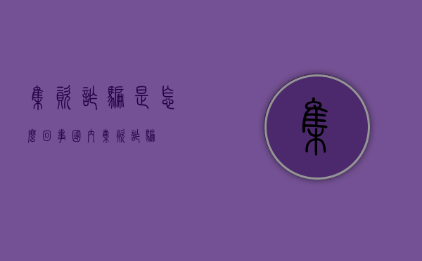 集资诈骗是怎么回事（国内集资诈骗）