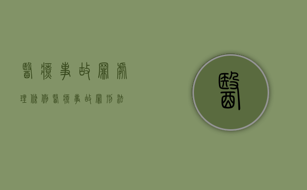 医疗事故罪处理条例（医疗事故罪 刑法）