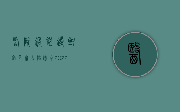 医院过错导致胎儿死亡赔偿金（2022医疗过错致人死亡怎么赔偿）