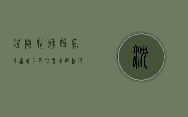 沈阳找离婚官司律师多少钱?费用解析与选择指南 沈阳找离婚官司律师多少钱?费用解析与选择指南