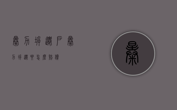 暴力拆迁户（暴力拆迁要怎么赔偿）