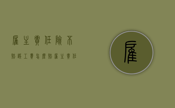 雇主责任险不赔误工费怎么赔（雇主责任险不赔误工费合法吗）