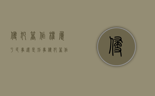 侵犯著作权属于民事还是刑事（侵犯著作权入刑吗）