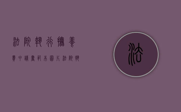 法院执行抚养费申请书范本图片（法院执行抚养费申请书范本下载）