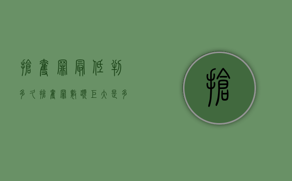 抢夺罪最低判多久（抢夺罪数额巨大是多少）