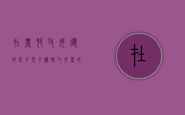 在农村父母建的房子儿子离婚（父母盖的婚房离婚后归谁）