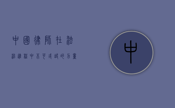 中国律师，在法治进程中不可或缺的力量