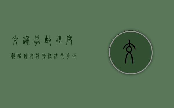交通事故轻度颅脑损伤赔偿标准是多少（《轻度颅脑损伤》）