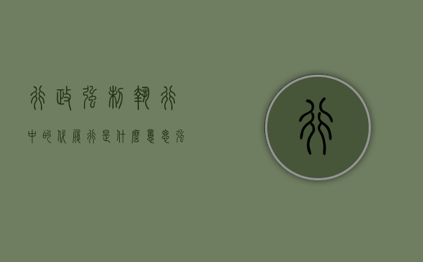 行政强制执行中的代履行是什么意思（强制执行与代履行实施有什么区别）