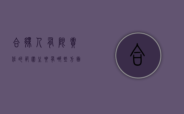 合伙人有限责任的范围主要有哪些方面（合伙人公司有哪些）