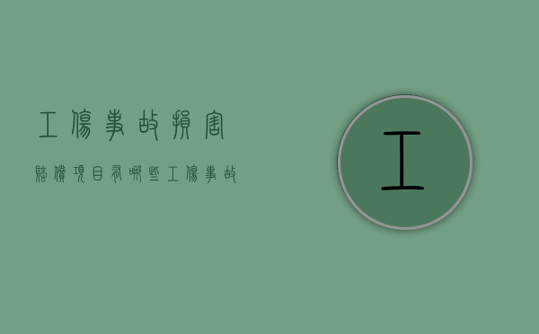 工伤事故损害赔偿项目有哪些（工伤事故损害赔偿纠纷和工伤保险待遇纠纷）