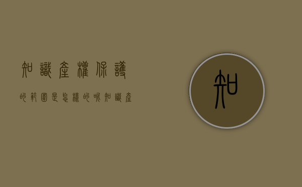 知识产权保护的范围是怎样的呢（知识产权保护的范围是怎样的内容）