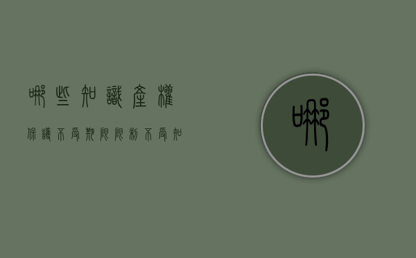 哪些知识产权保护不受期限限制（不受知识产权法保护的有）