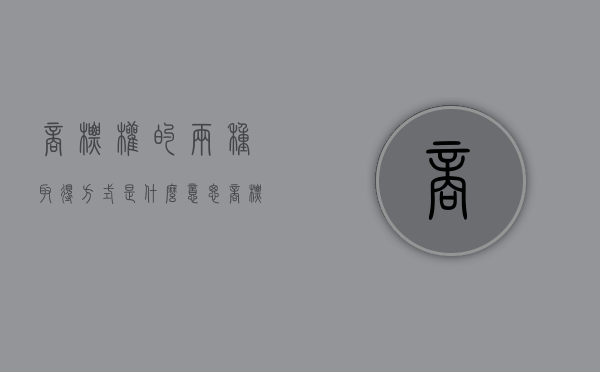 商标权的两种取得方式是什么意思（商标权的两种取得方式是什么呢）