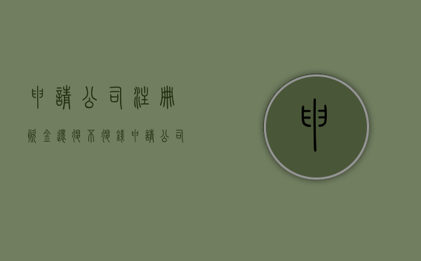 申请公司注册资金还退不退钱（申请公司注册资金还退不退回）