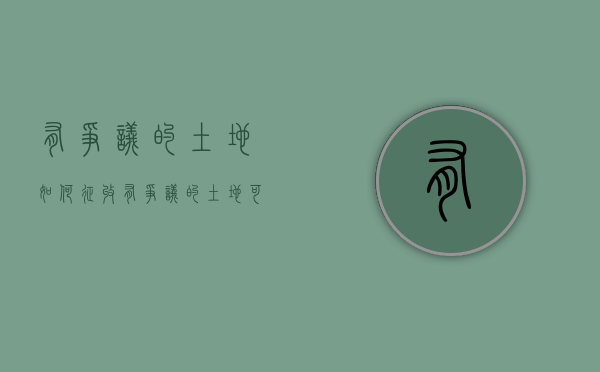 有争议的土地如何征收（有争议的土地可以使用吗为什么）