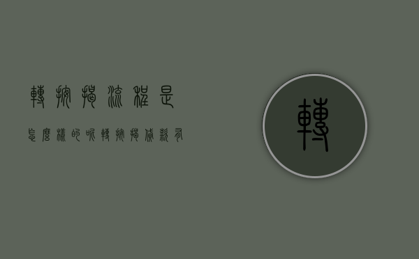 转按揭流程是怎么样的呢（转按揭贷款有什么风险）