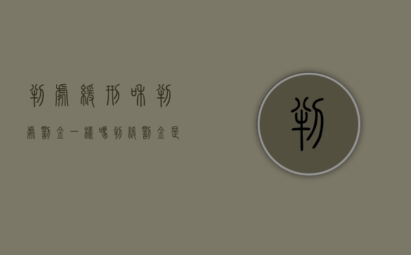 判处缓刑和判处罚金一样吗（判缓罚金是判完之后再交的吗）