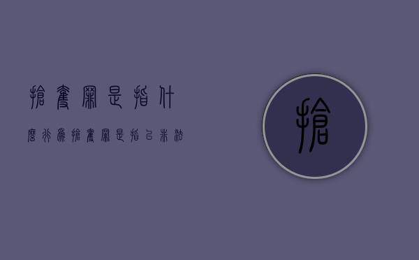 抢夺罪是指什么行为（抢夺罪是指以非法占有为目的）