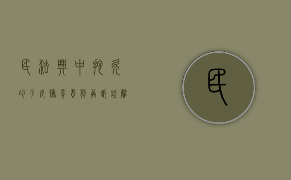 民法典中拖欠的子女抚养费能否诉讼离婚（民法典中拖欠的子女抚养费能否诉讼呢）
