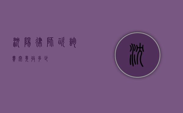 沈阳律师咨询费，究竟收多少？