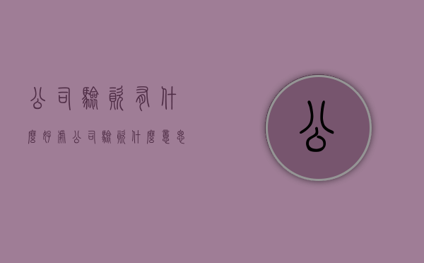 公司验资有什么好处（公司验资什么意思）